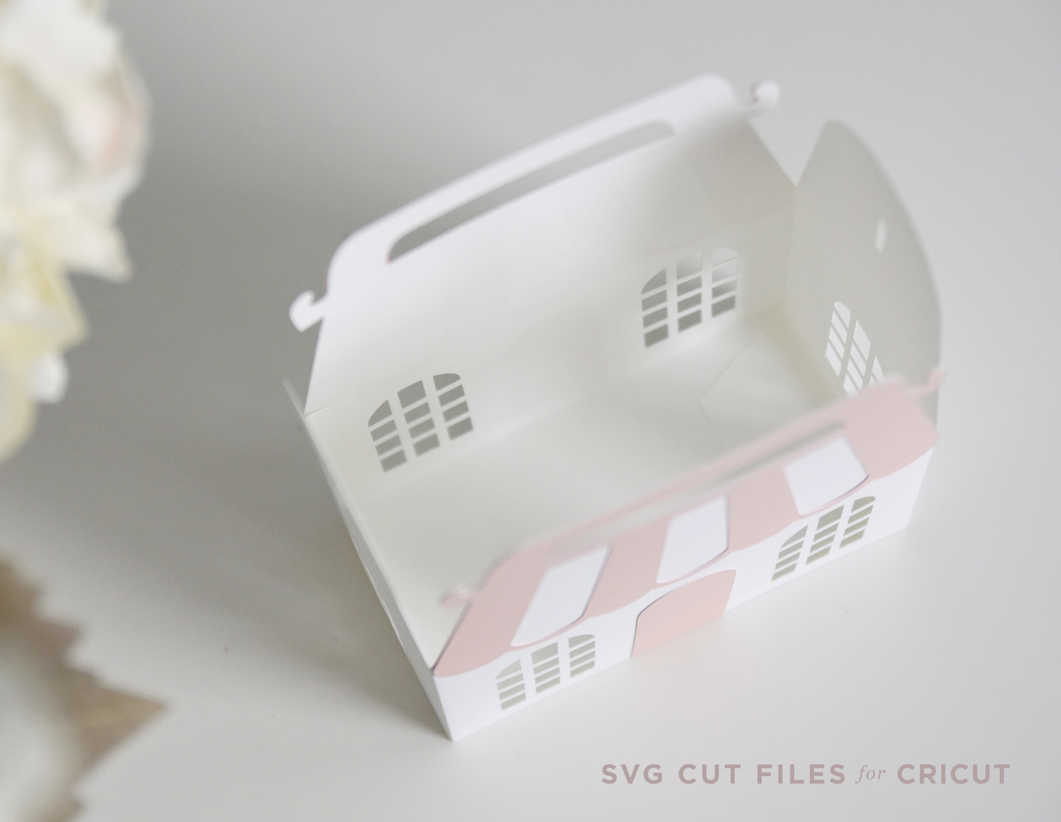 3D House Gift Box SVG Template for Cricut or Silhouette 