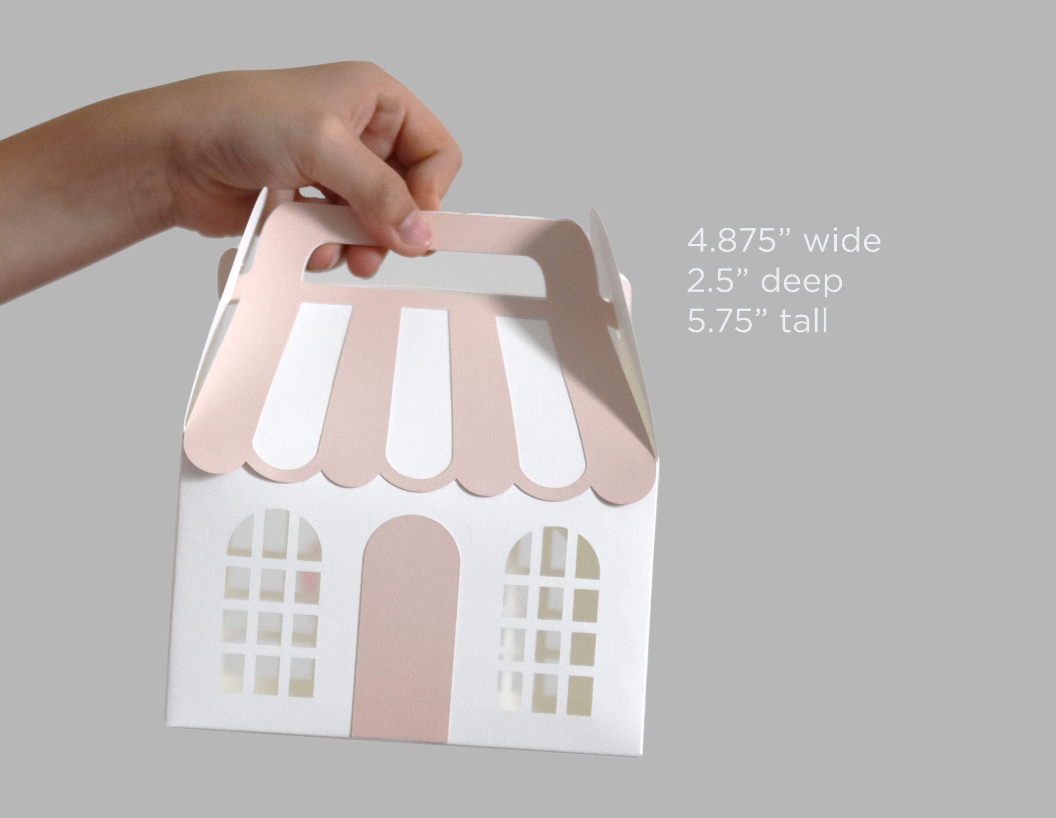 3D House Gift Box SVG Template for Cricut or Silhouette 