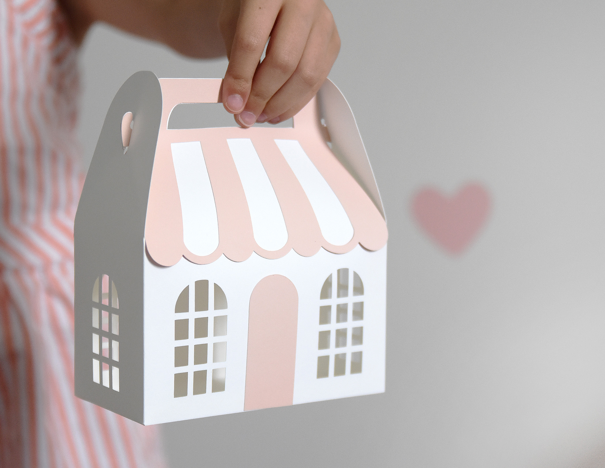 3D House Gift Box SVG Template for Cricut or Silhouette 