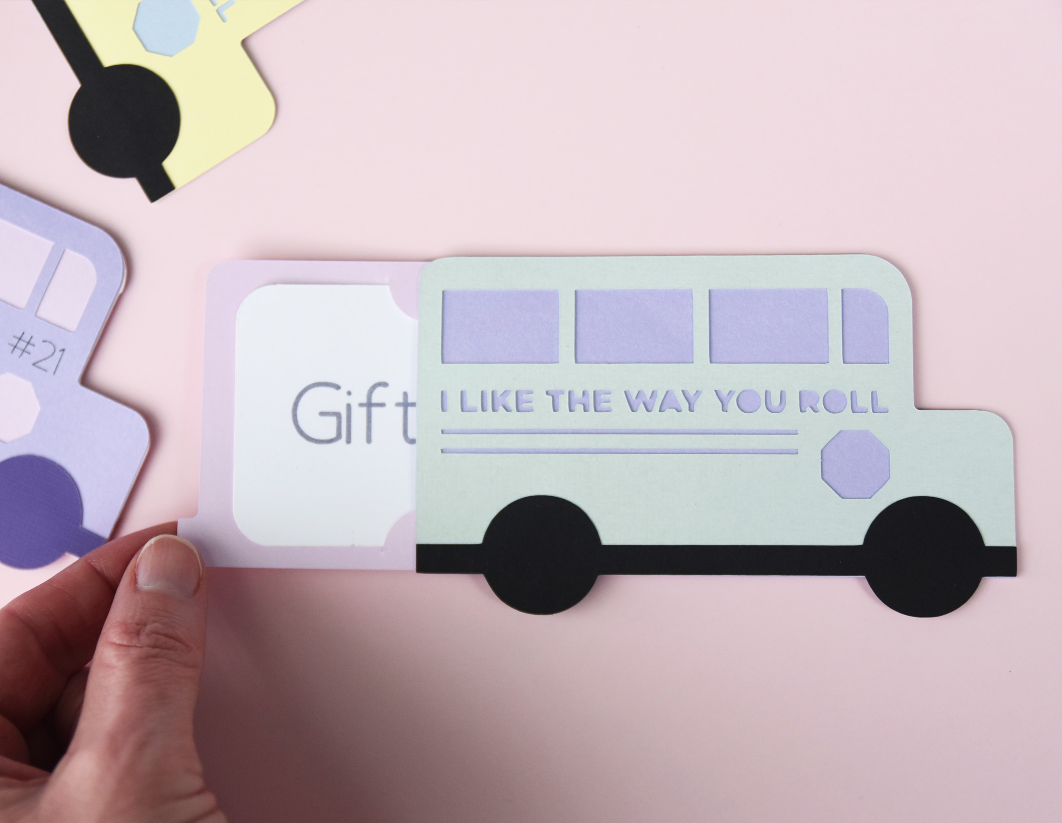 School Bus Driver Gift Card Holder SVG Template | Teacher Thank You Gift