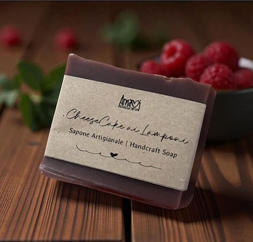 Sapone Artigianale CheeseCake ai Lamponi