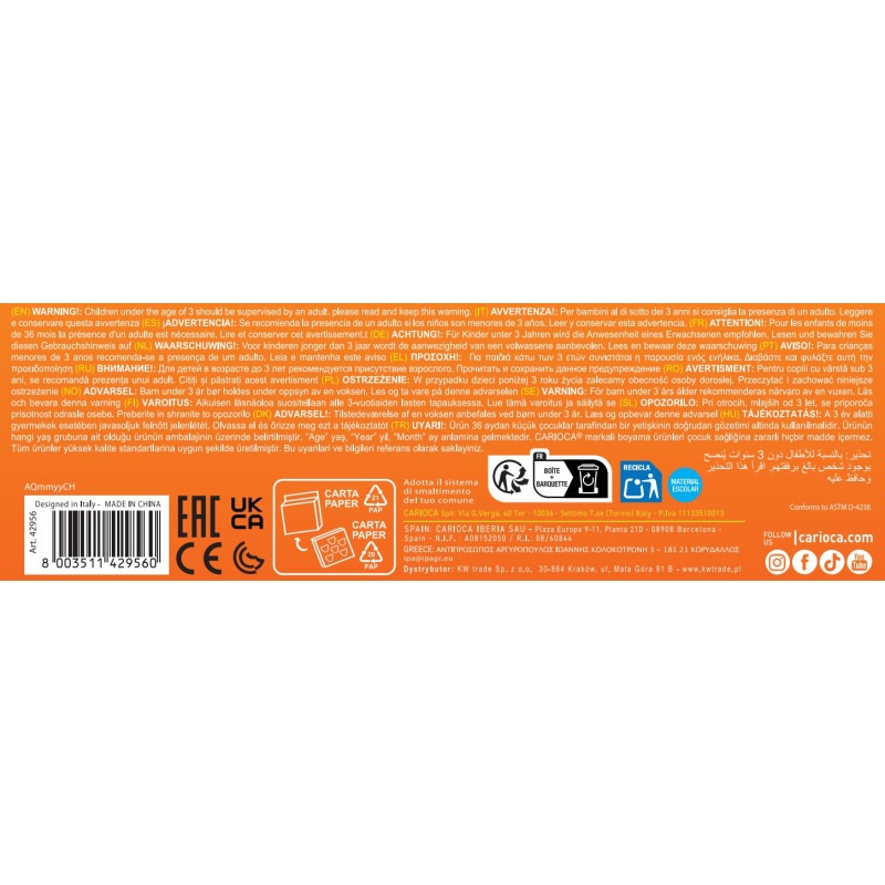 Teddy Crayons BABY - 6 Pz