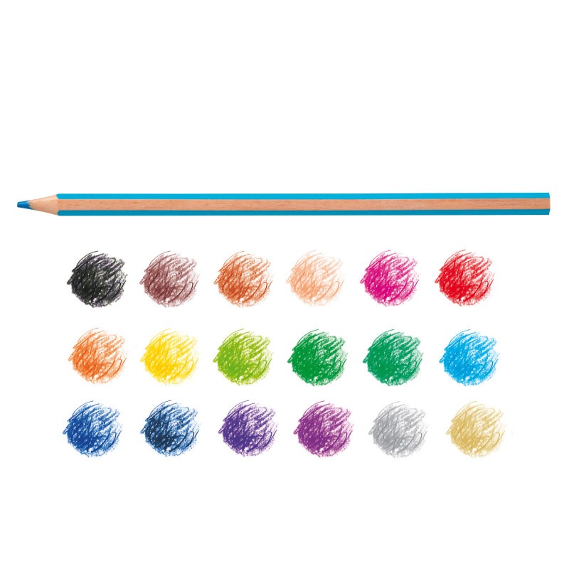 Matite esagonali Supercolor - 18 Pz