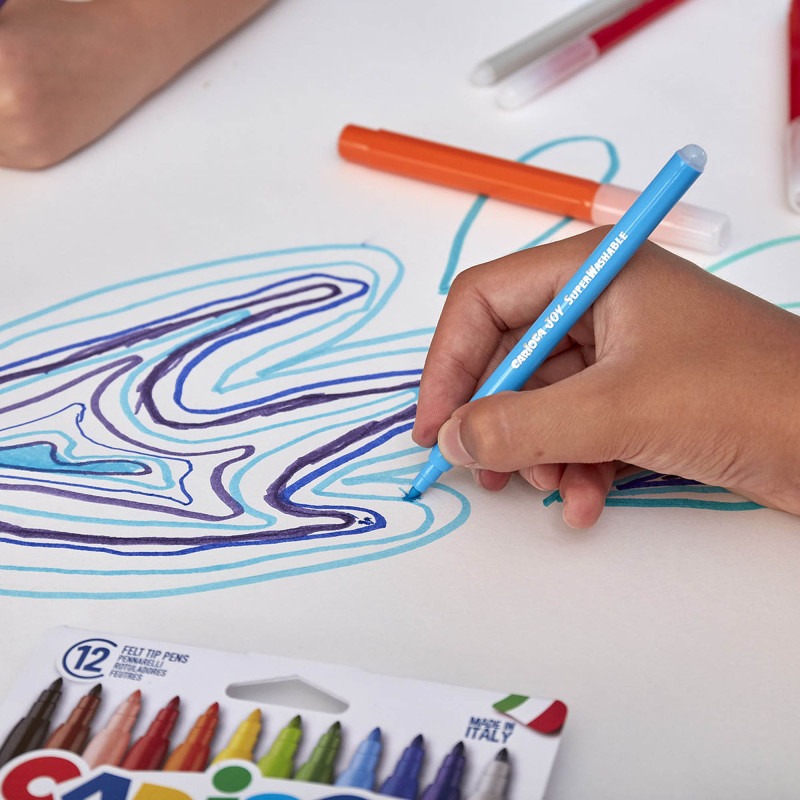 Pennarelli Punta Fine Joy - 12 Pz