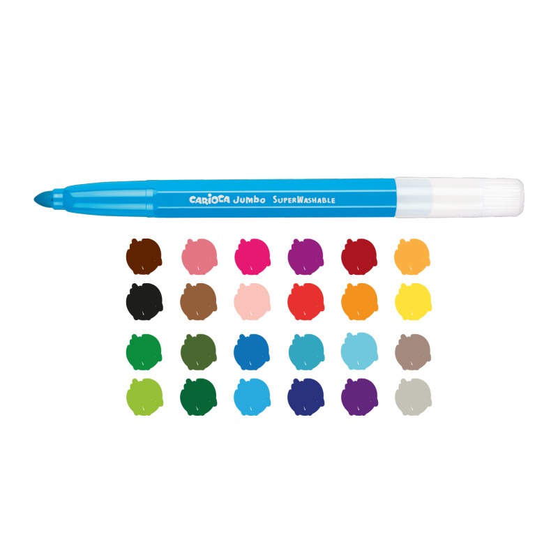 Pennarelli Punta Maxi Jumbo - 24 Pz