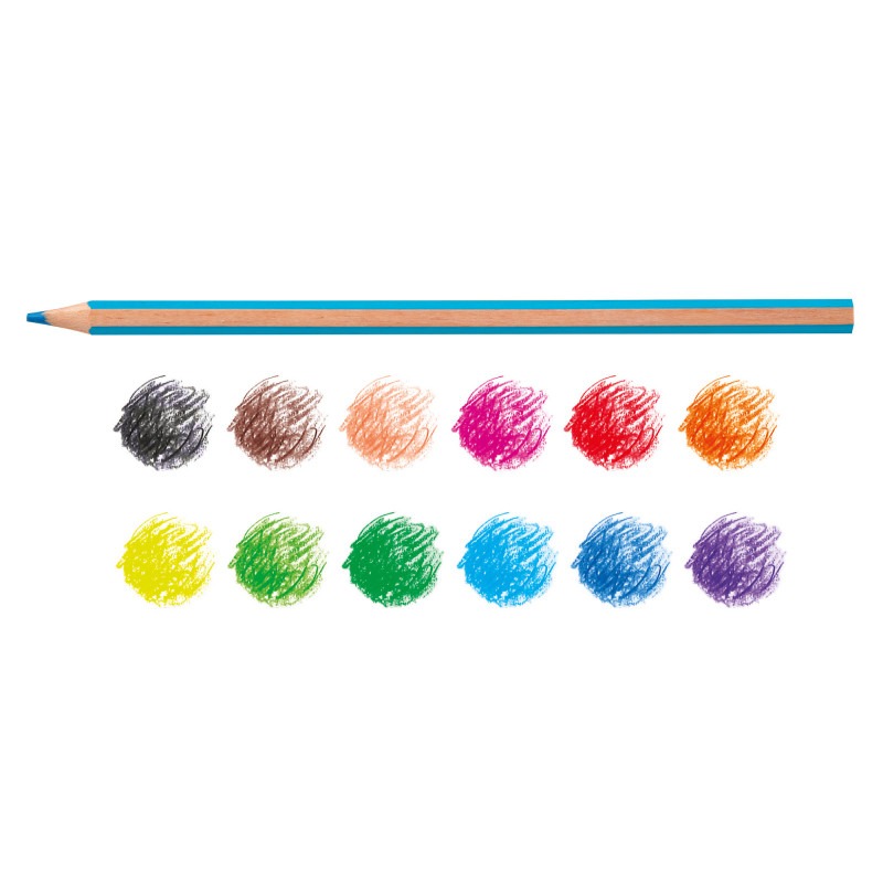 Matite esagonali Supercolor - 12 Pz