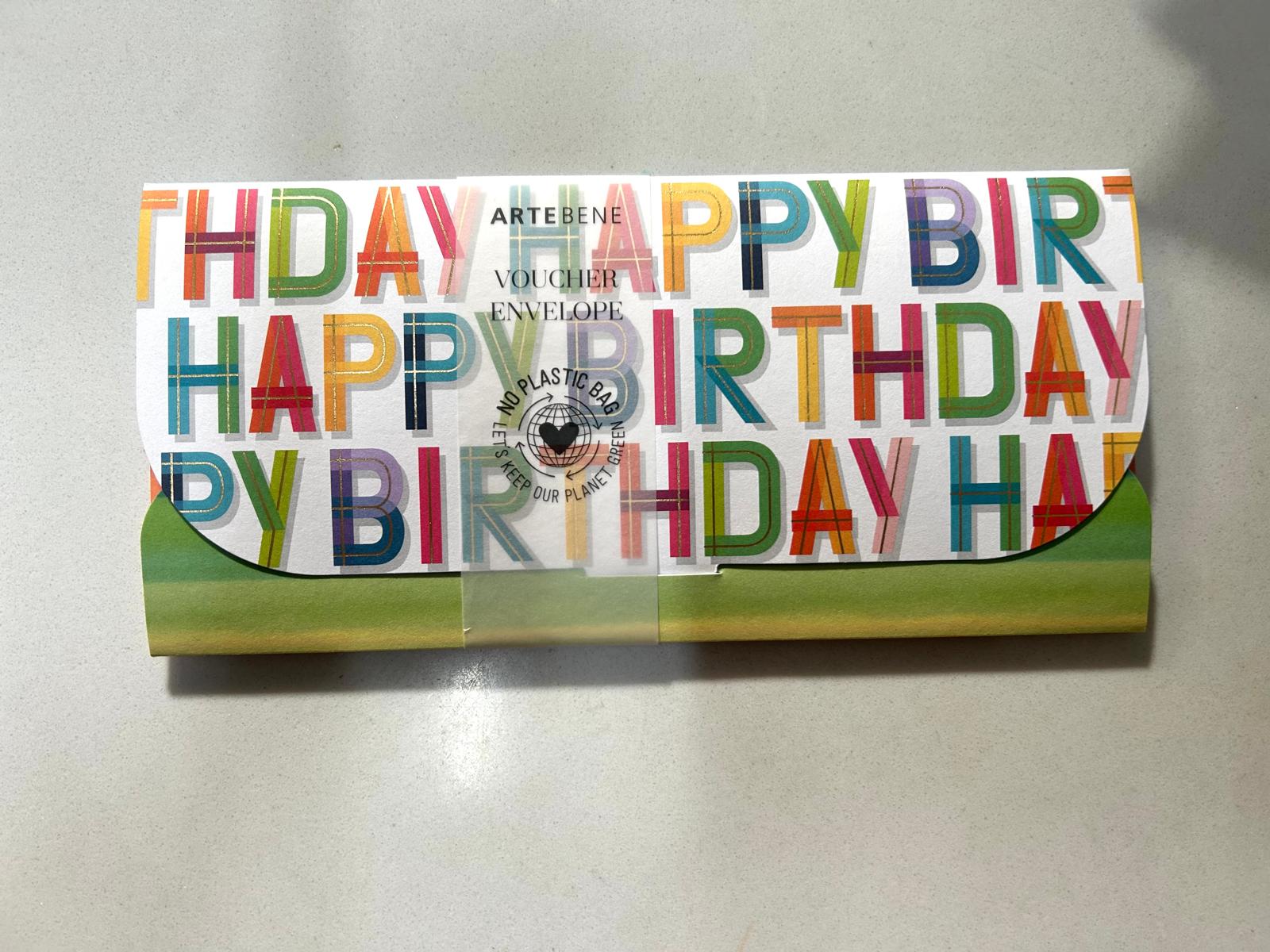 Biglietto porta denaro 23x11cm