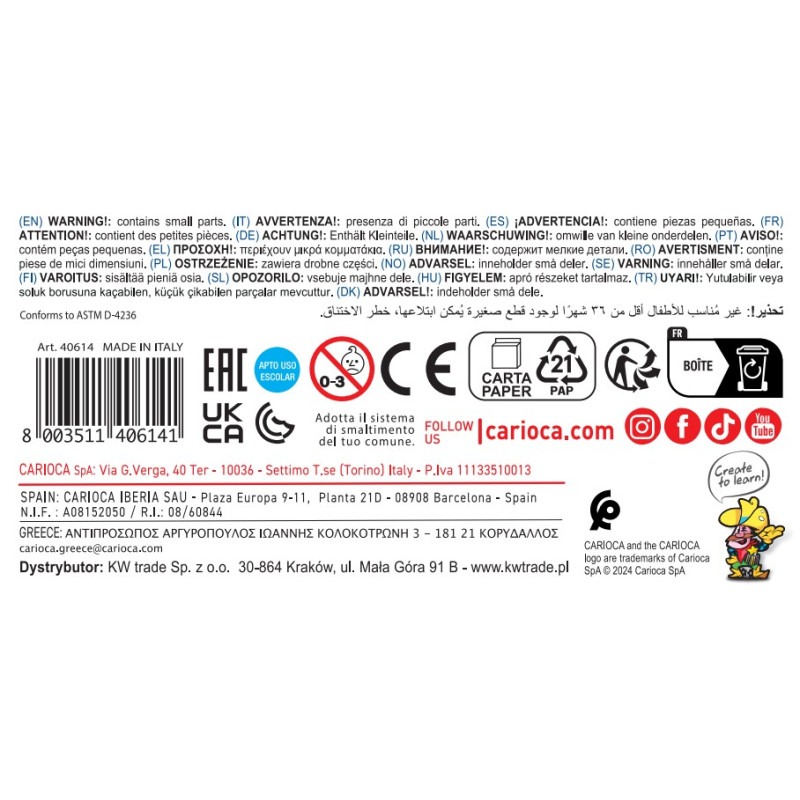 Pennarelli Punta Fine Joy - 24 Pz