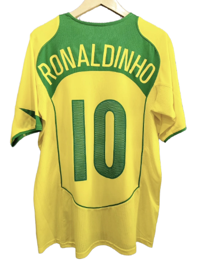 Camiseta Brasil 2004 Ronaldinho 