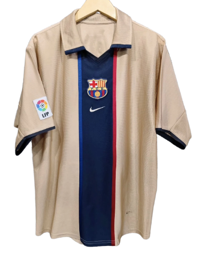Camiseta Barcelona 2001/02 Rivaldo 