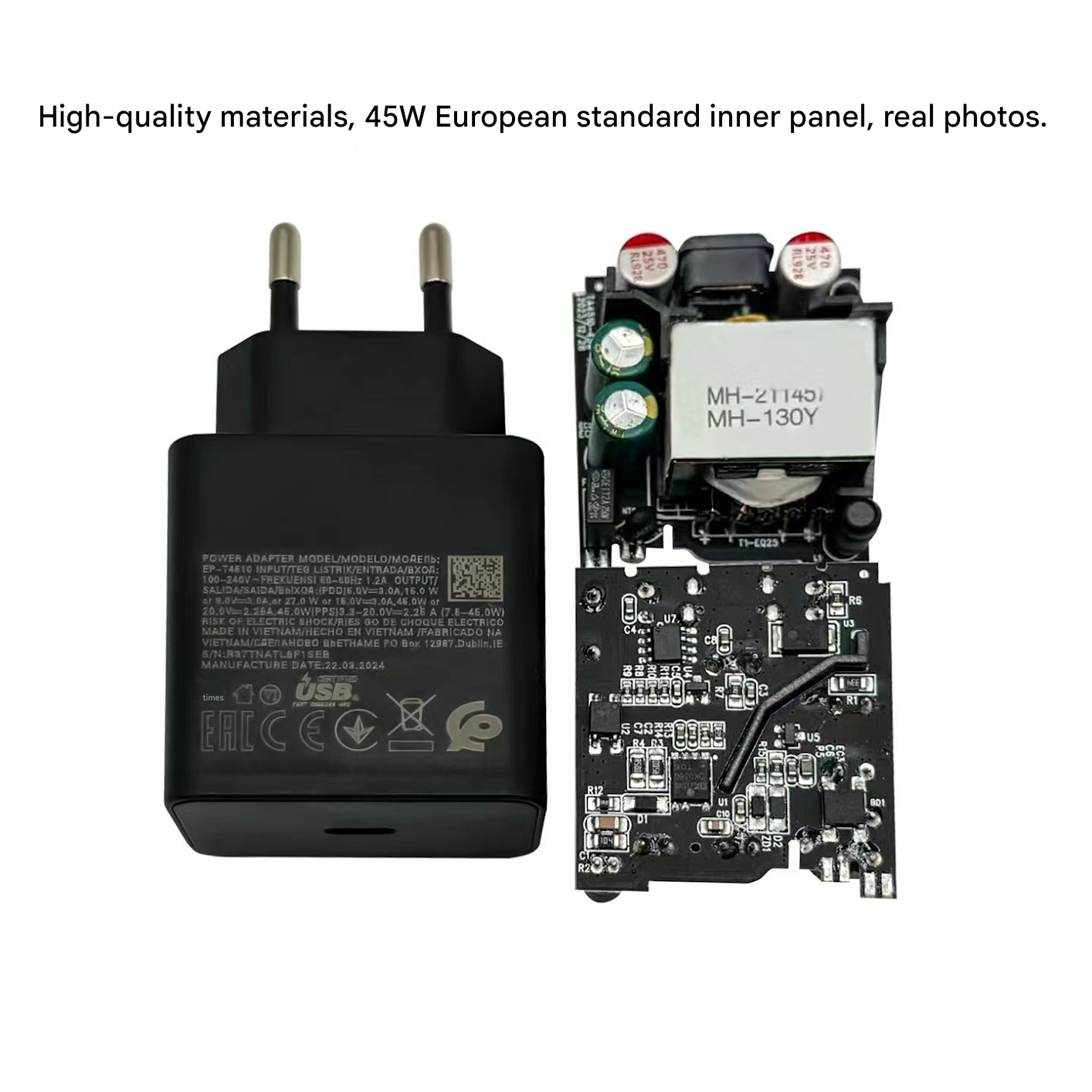 45W USB-C Wall Charger PD PPS Fast Charging