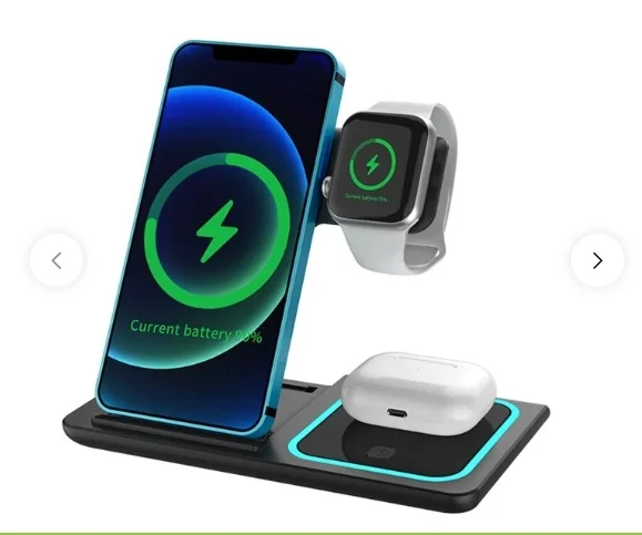 F187 3-in-1 15W Foldable MagSafe Wireless Charger Stand