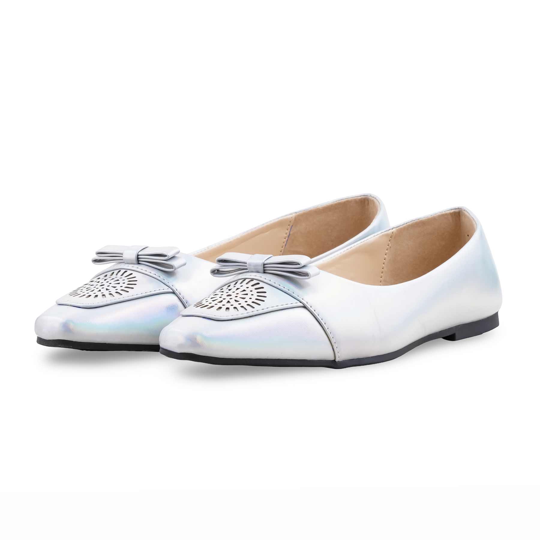 Silver Women Pumps