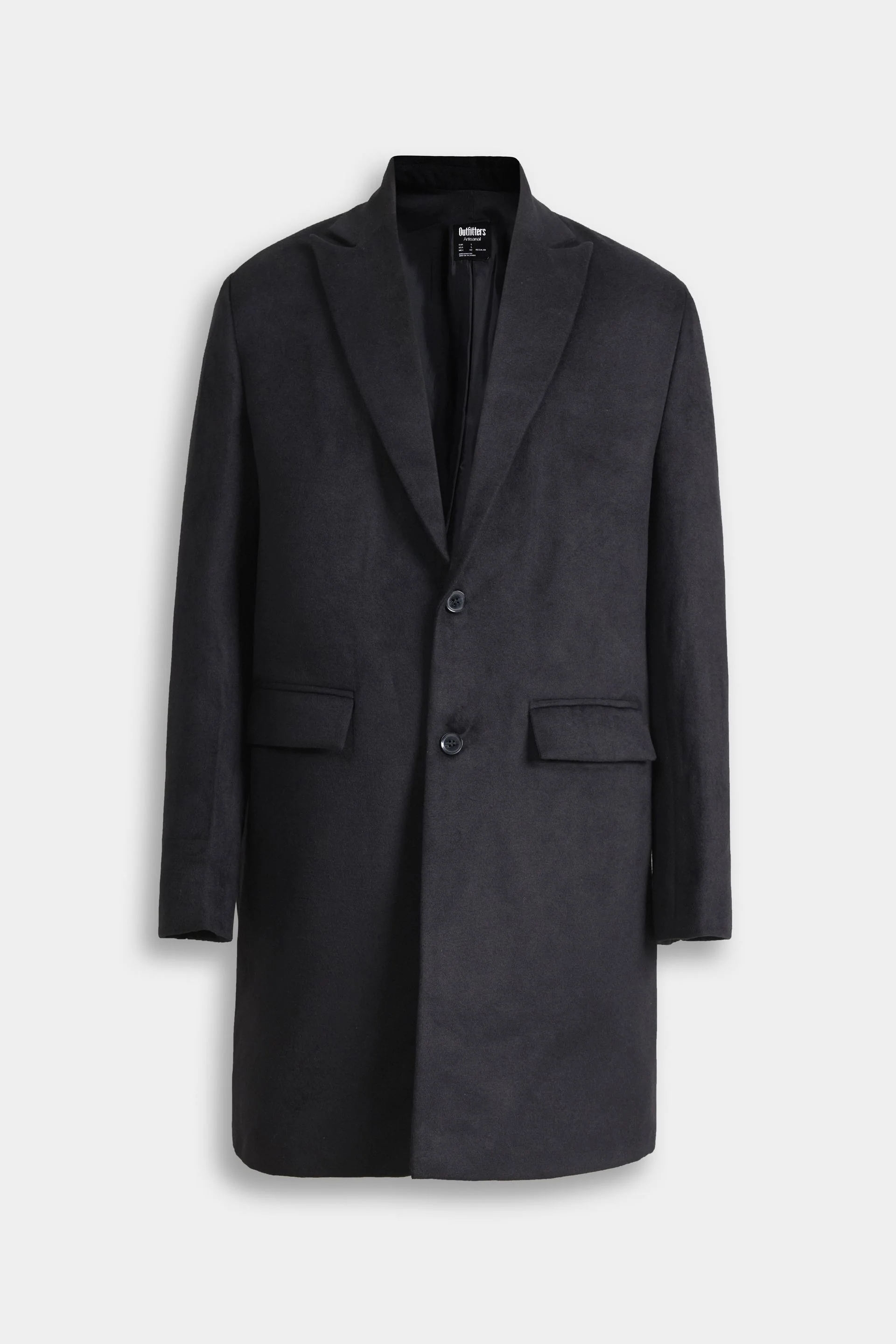 Felt Textured Long Coat