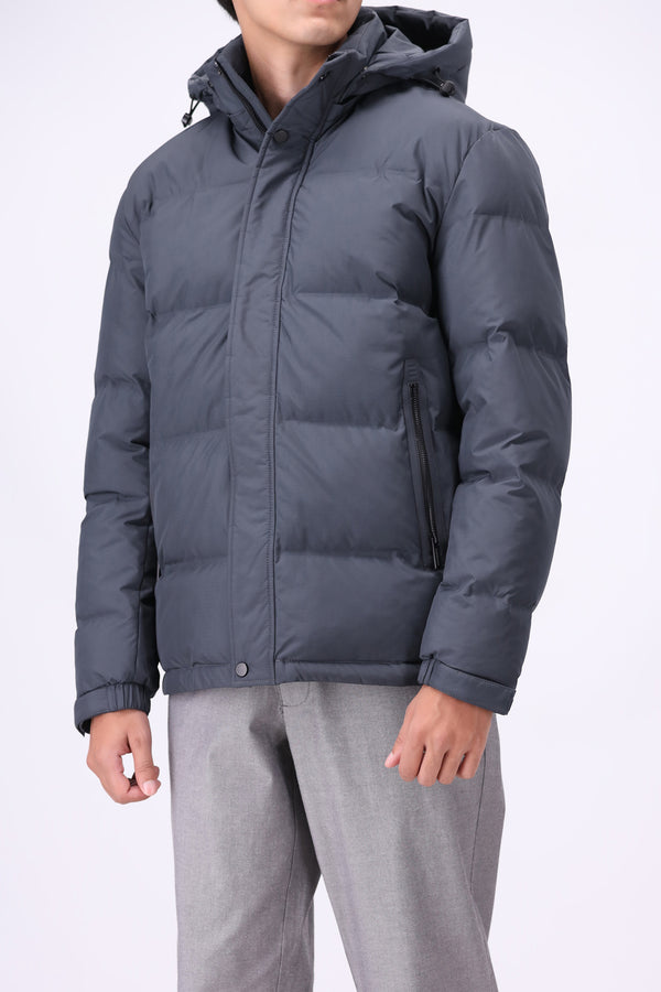 HOODED PUFFER JACKET