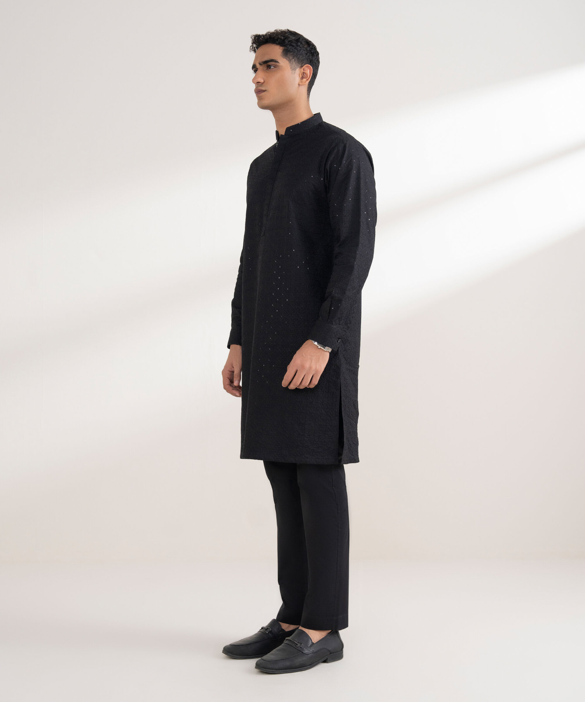 Embroidered Cotton Suit