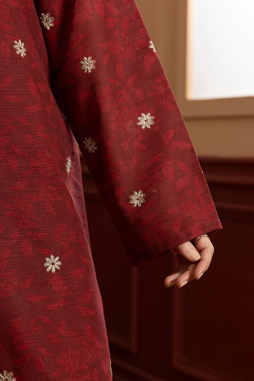 Embroidered Kurta Dupatta Trouser