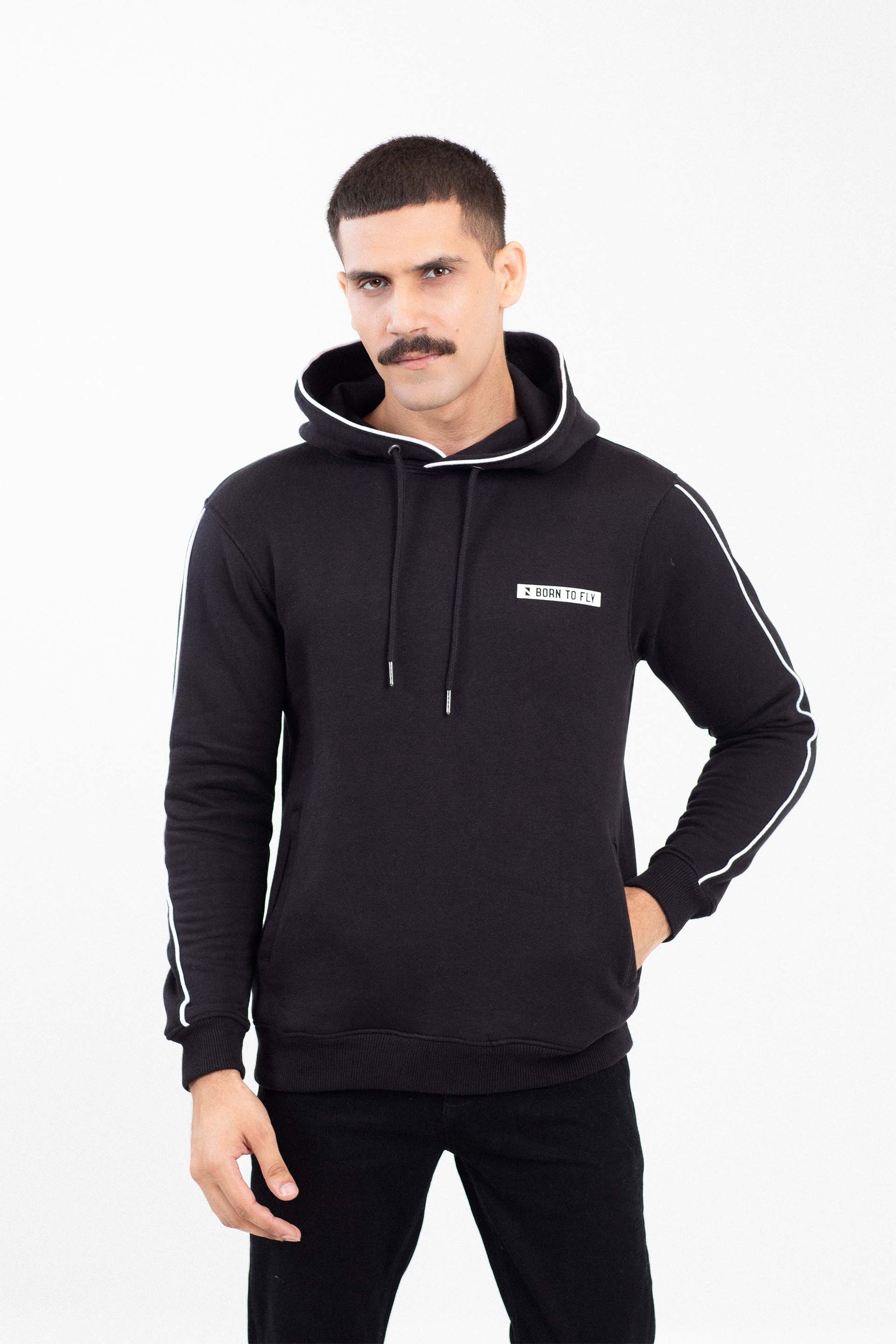 Piping Pullover Hoodie