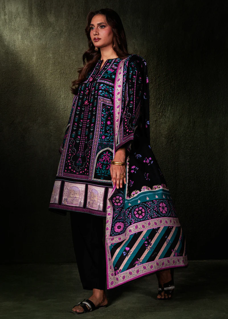 Unstitched Taj - 3 Pc