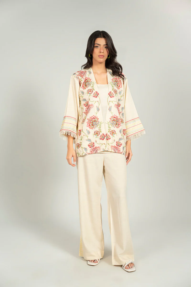 RTW | SHIRT & CULOTTE VISCOSE SLUB | EMBROIDERED