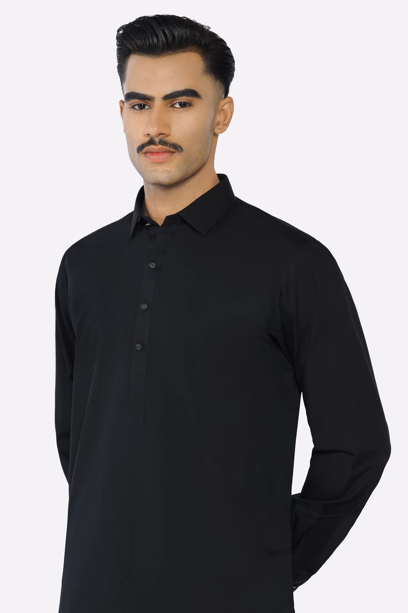 Black Cotton Shalwar Kameez