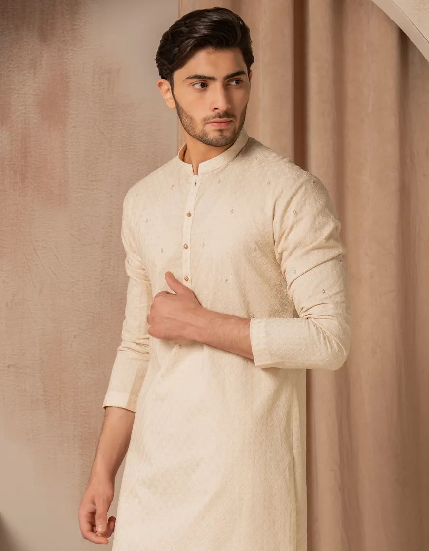 ECRU COTTON SPECIAL KURTA