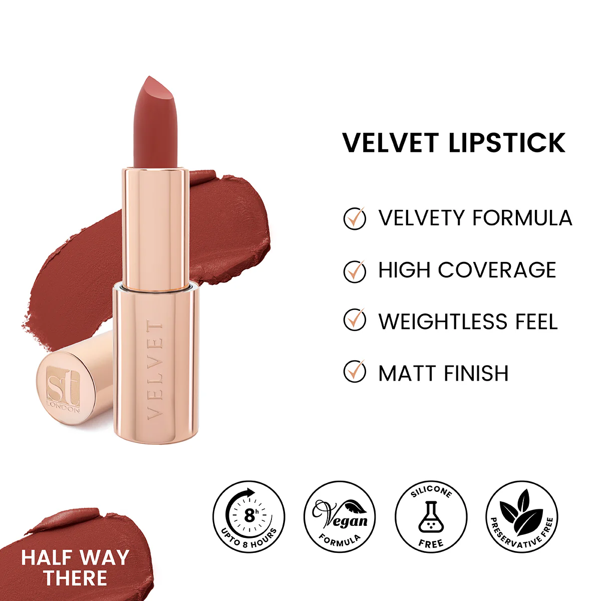 ST London - Velvet Ultra Matt Lipstick - Half way there