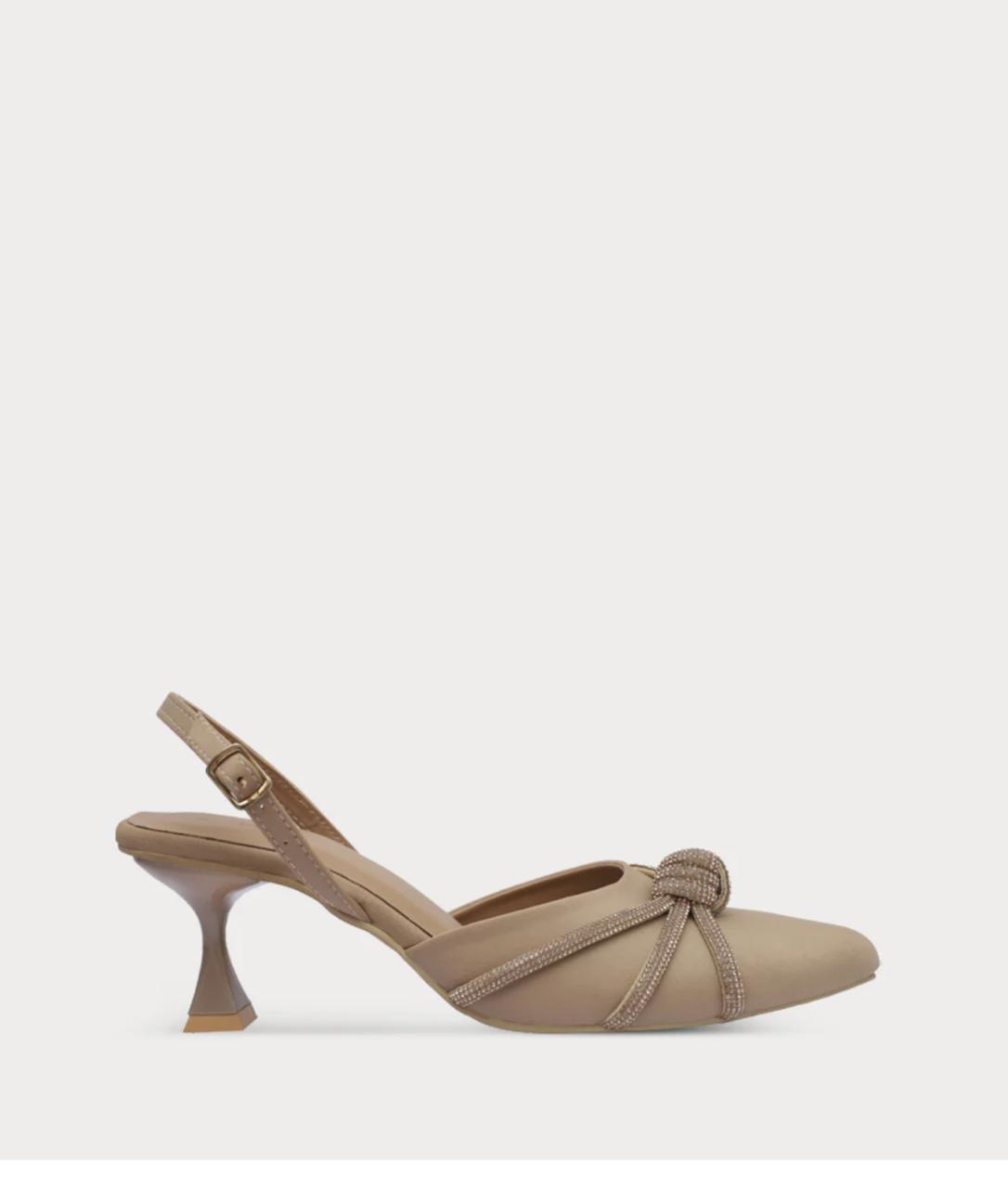 Women Sling Back-BEIGE