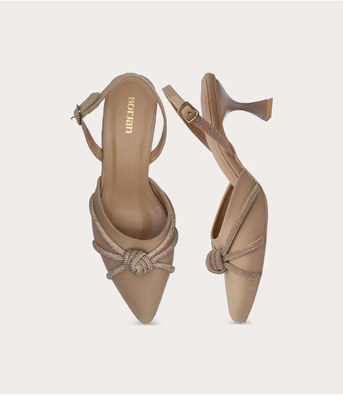 Women Sling Back-BEIGE