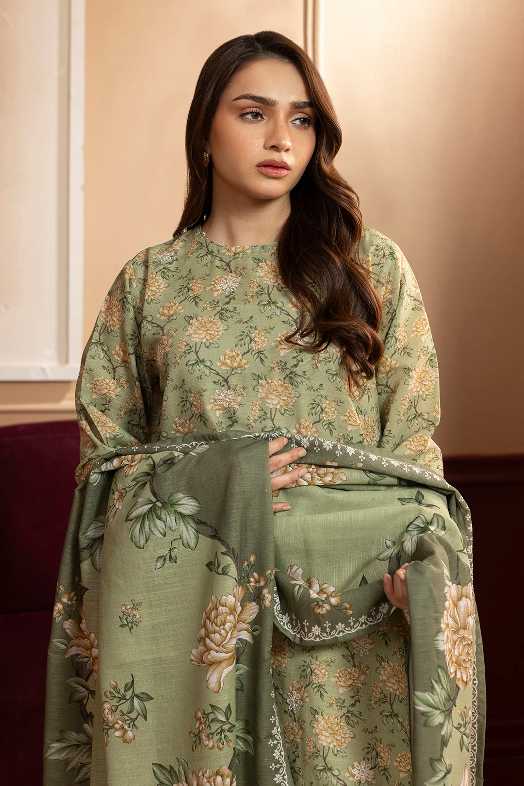 Embroidered Kurta Dupatta