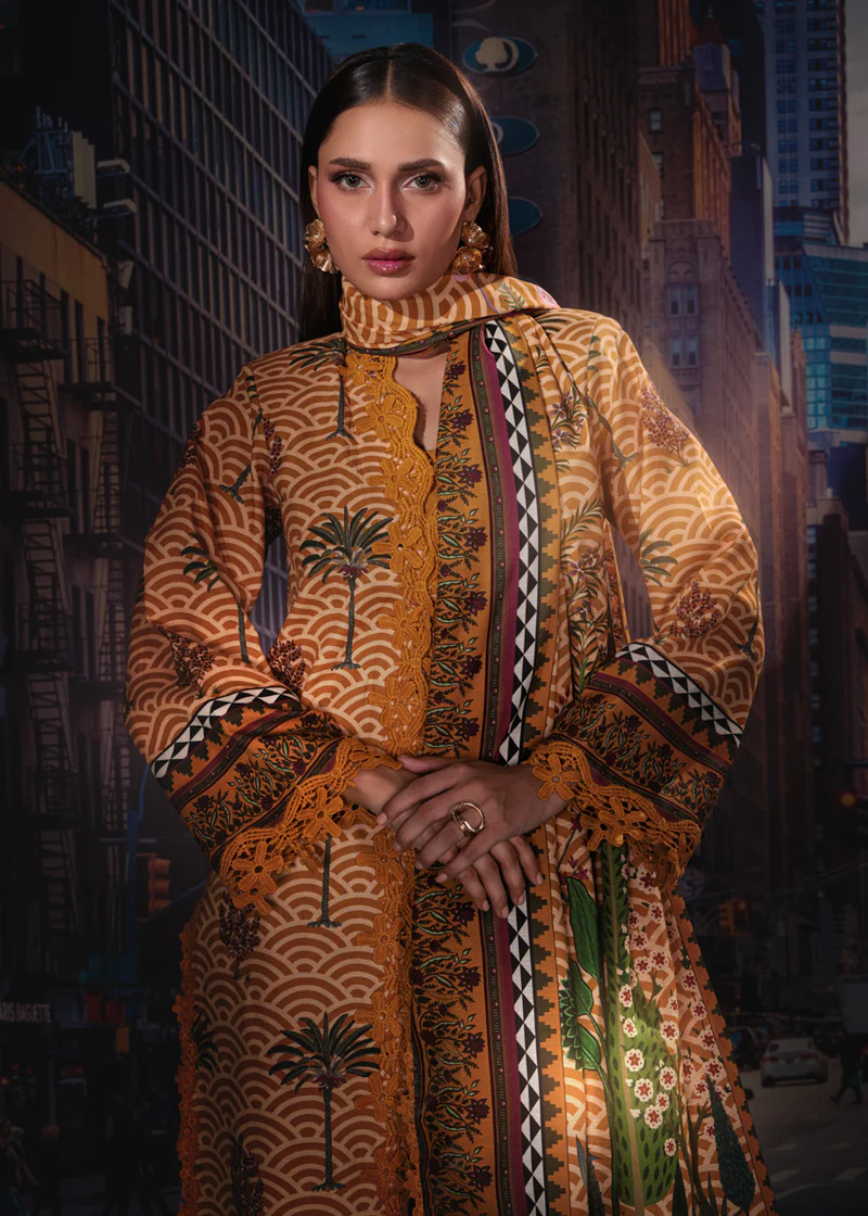 Unstitched Oasis - 3 Pc