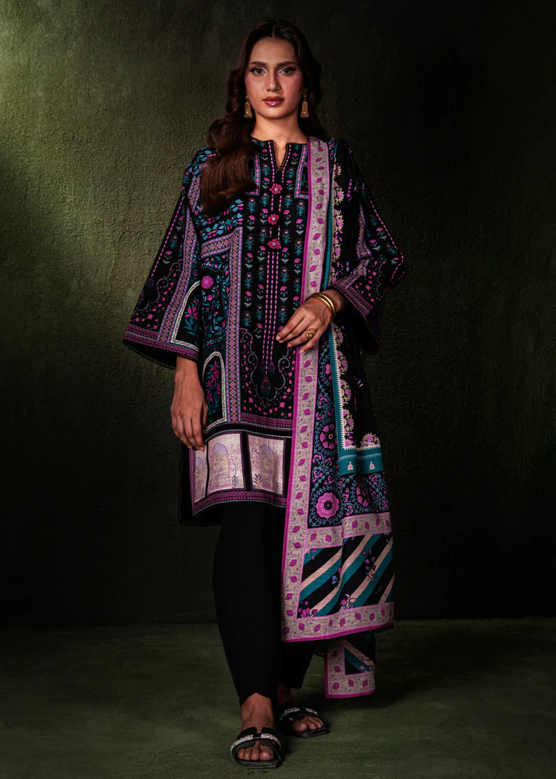 Unstitched Taj - 3 Pc