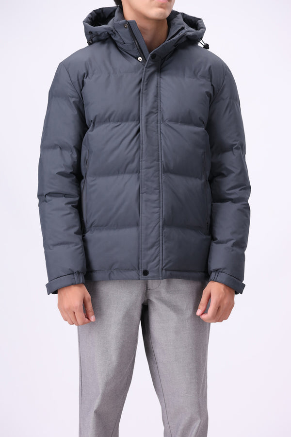 HOODED PUFFER JACKET