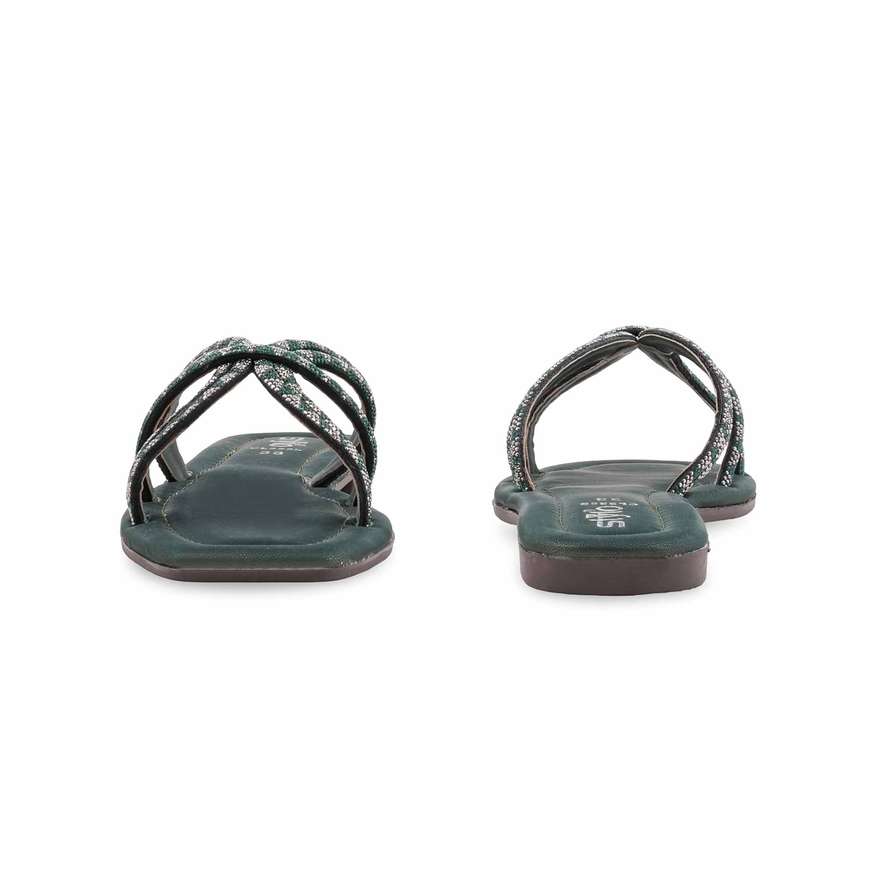 Green Casual Slipper For Women