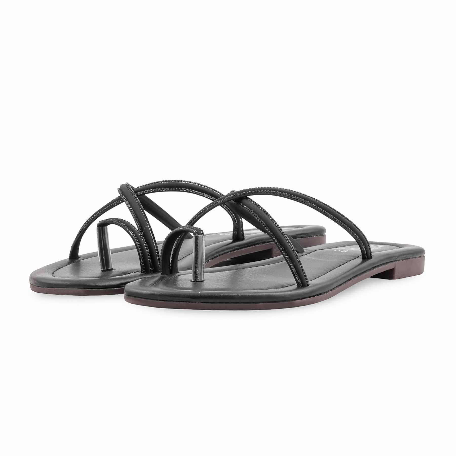 Black Casual Women Chappal