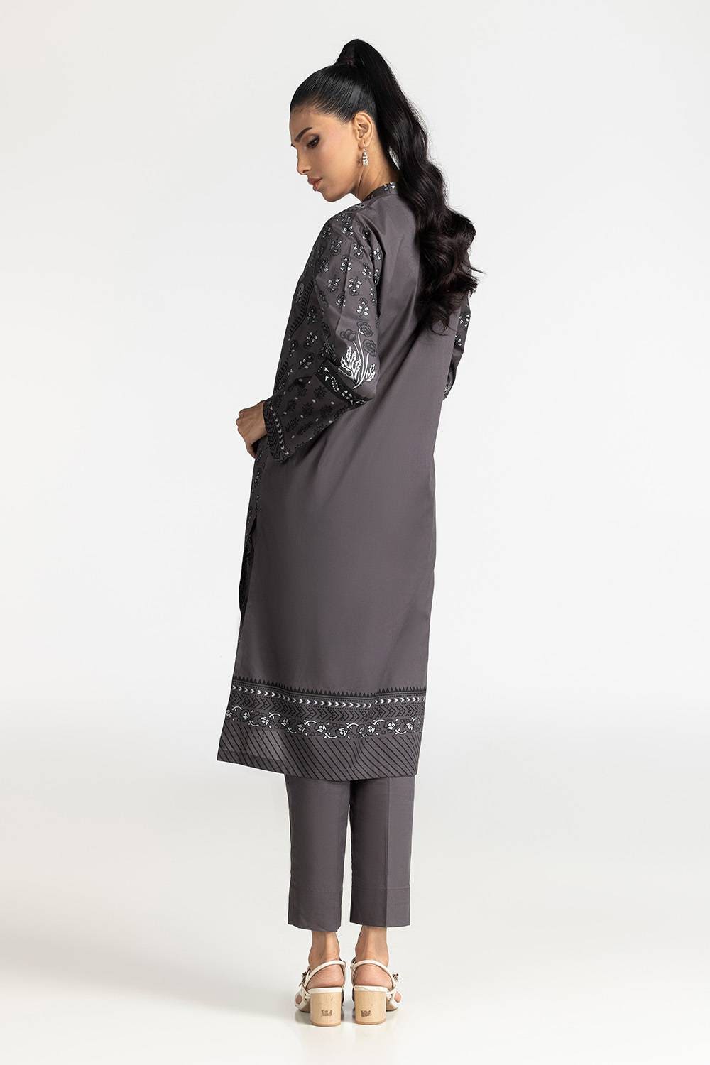 Cambric Block Printed Shirt And Dyed Trouser