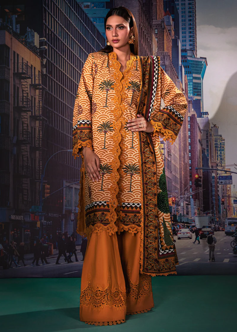 Unstitched Oasis - 3 Pc