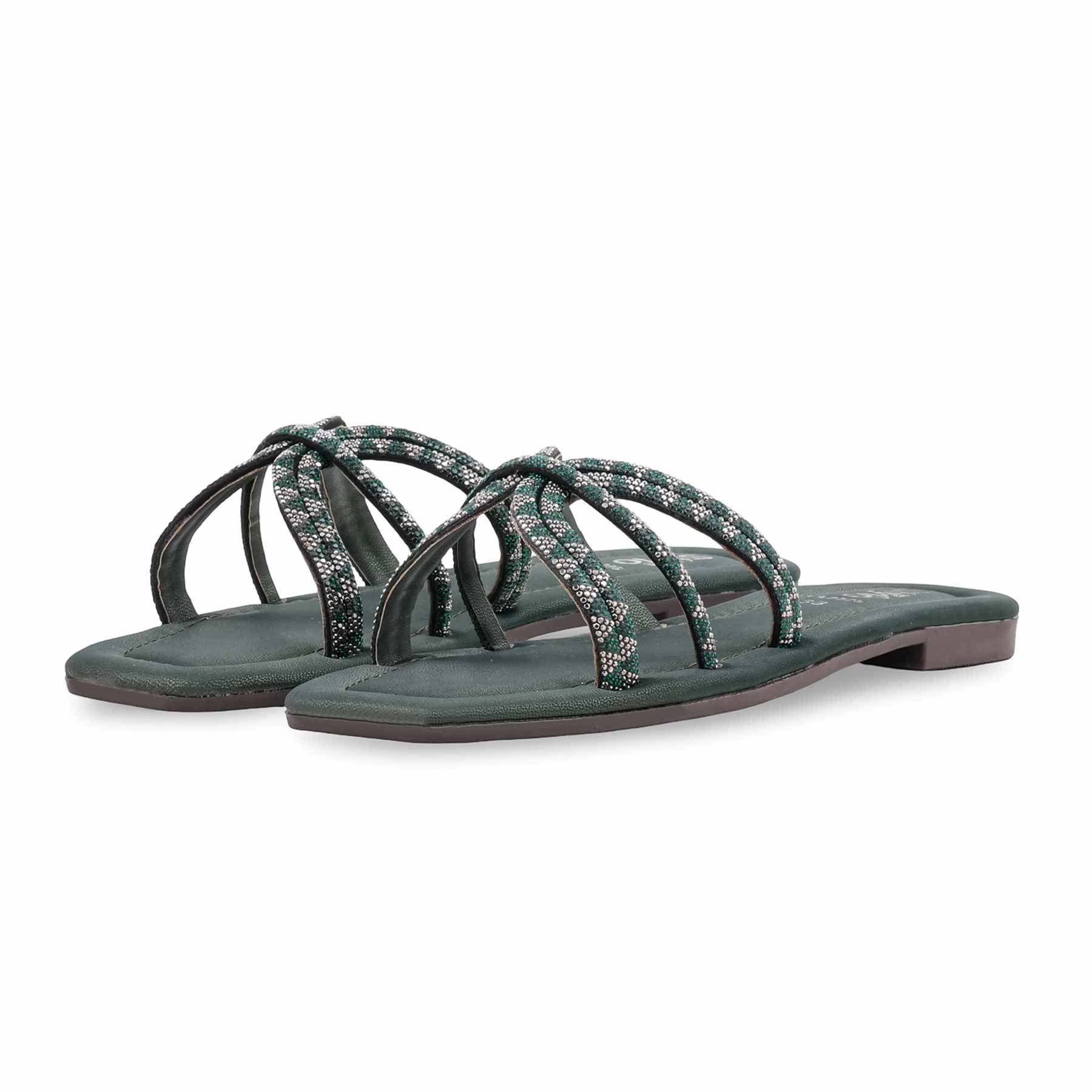 Green Casual Slipper For Women