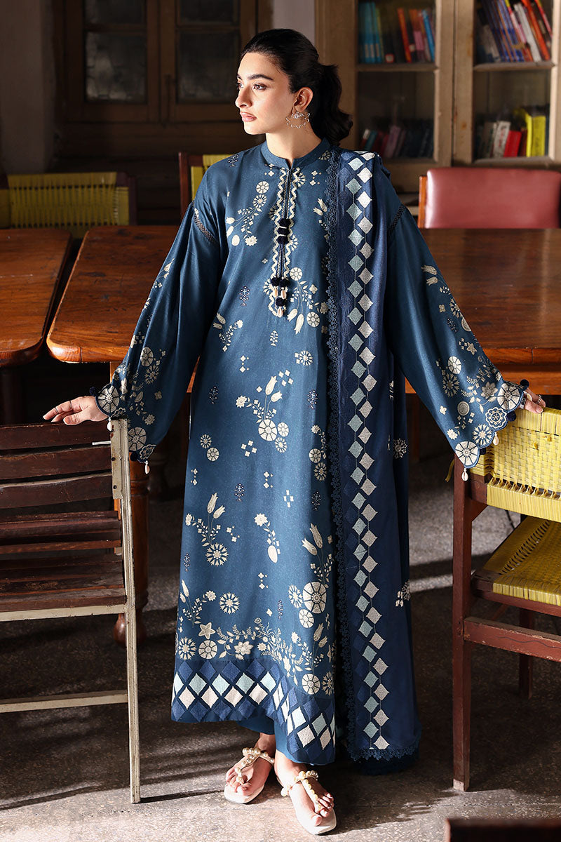 DREAMY DUNE-3PC LINEN PRINTED SUIT