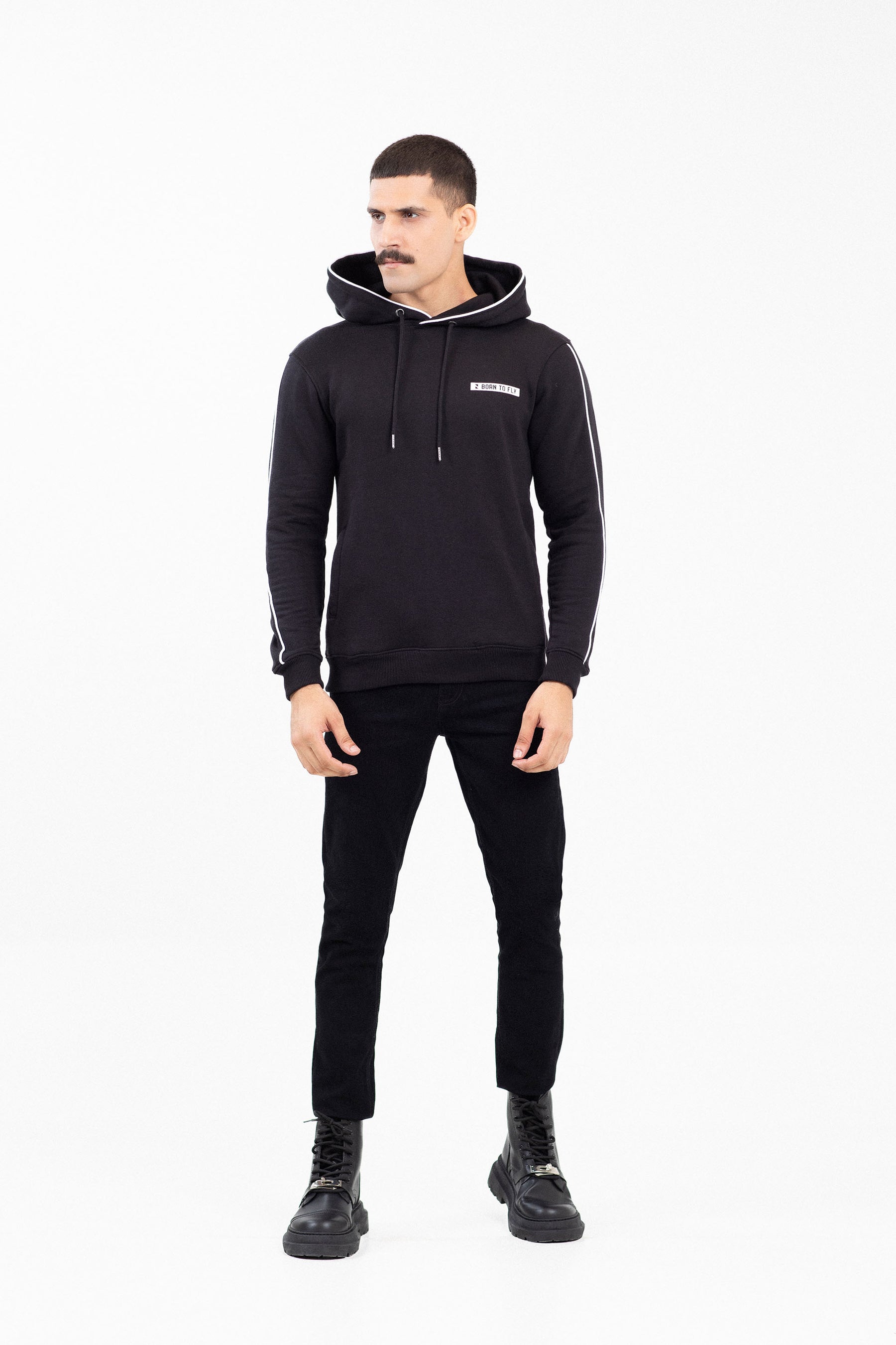 Piping Pullover Hoodie