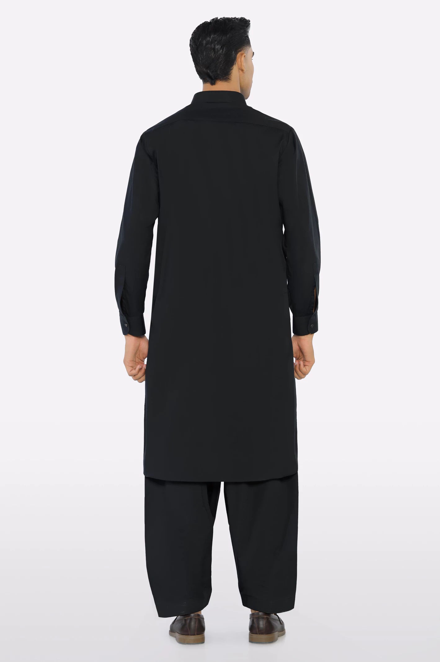 Black Cotton Shalwar Kameez