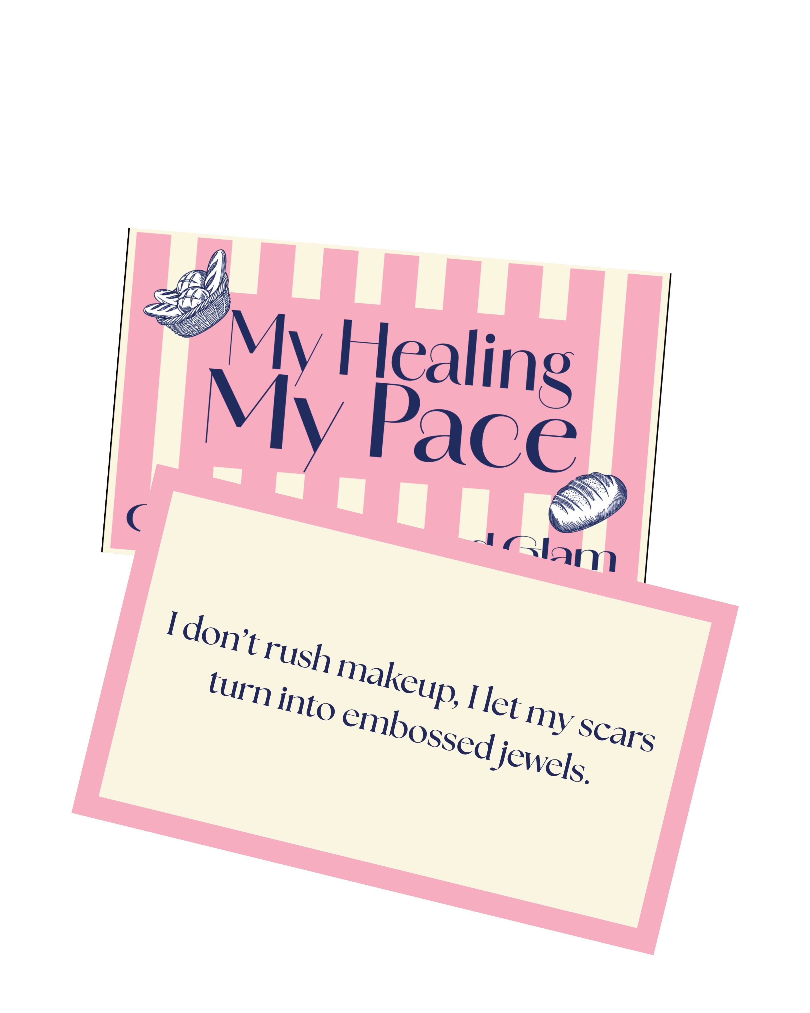 My Healing My Pace - Affirmation cards
