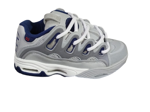 Tenis OSIRIS D3 2001 Gris/Azul/Blanco