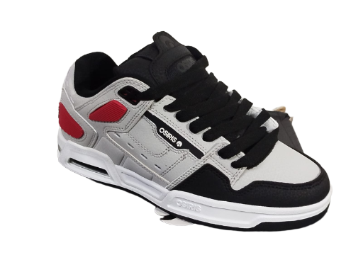 TENIS OSIRIS PERIL Negro/Gris/Rojo