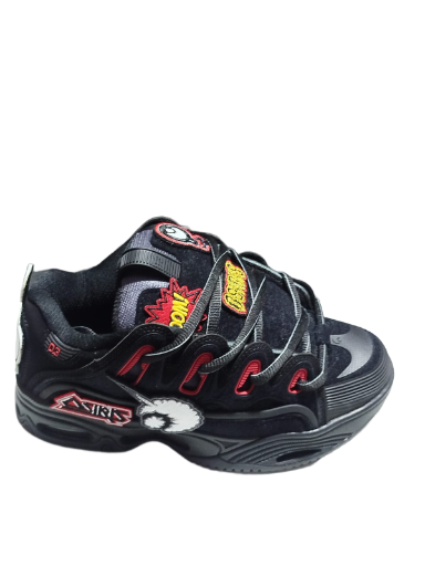 TENIS OSIRIS D3 2001 OG Negro/Rojo/Rojo