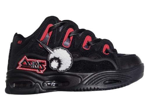 TENIS OSIRIS D3 2001 OG Negro/Rojo/Rojo