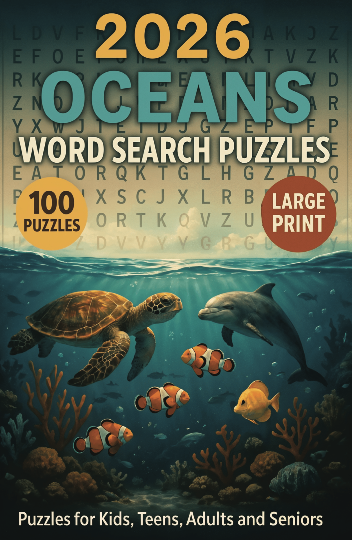 2026 Ocean Word Search Puzzle Book -Downloadable PDF