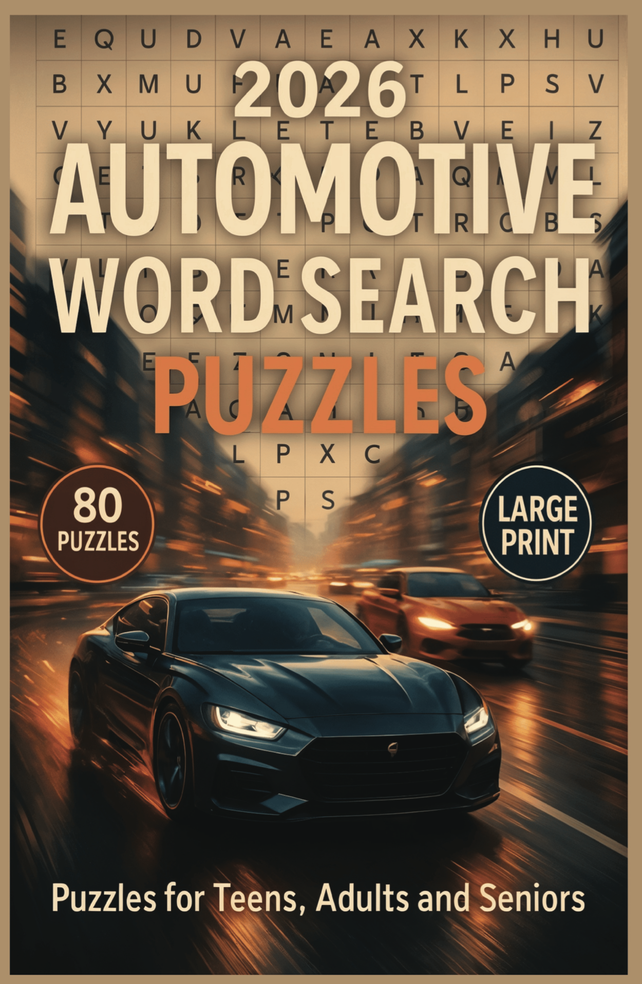 Automotive Word Search Puzzle Book - Downloadable PDF