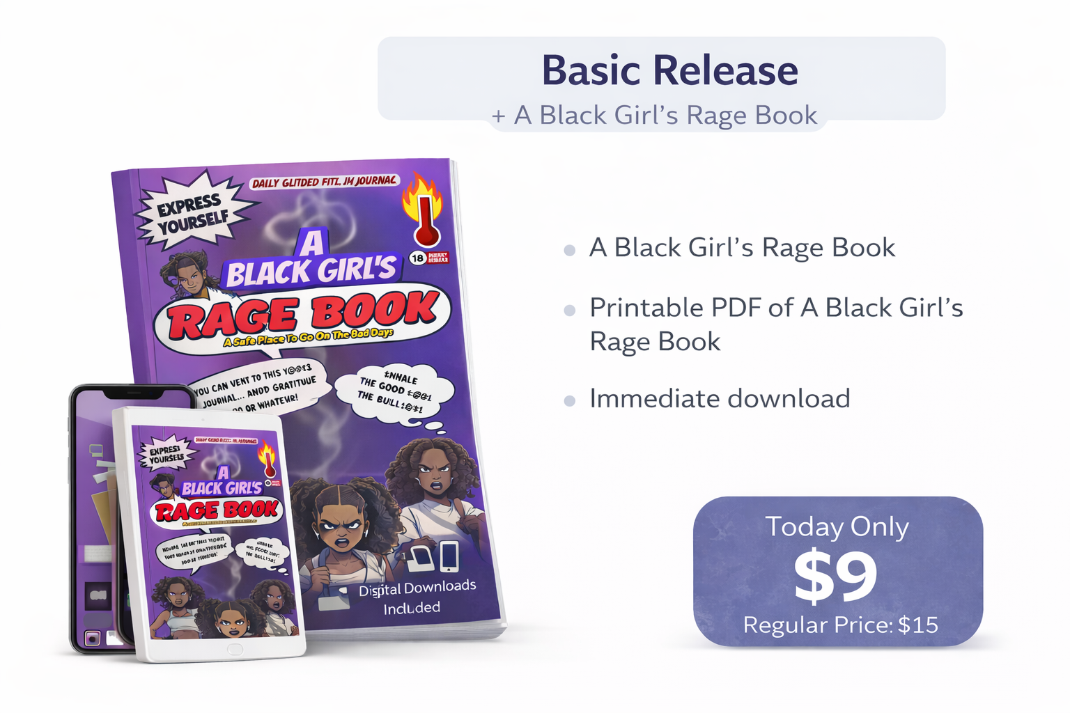A Black Girl's Rage Book- Basic Release