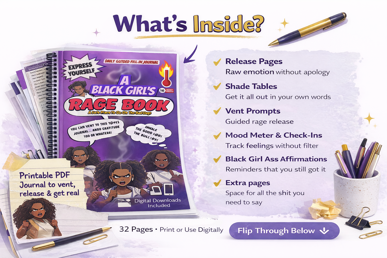 A Black Girl's Rage Book- Basic Release
